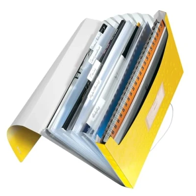 Immagine di Leitz Archivio a soffietto WOW A4 PP, Giallo