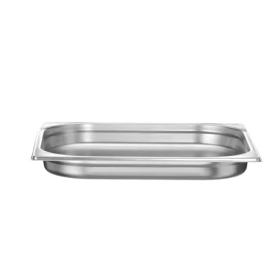 Immagine di HENDI Contenitore Gastronorm, GN 2/3, resistenza termica 40 C a 300 C, compatibile con i forni convezione, frigoriferi, bagno María, chafing dishes, 3L, 354x325x(H)40mm, acciaio inox