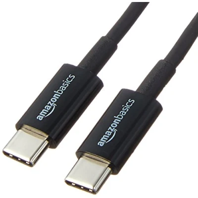 Immagine di Amazon Basics Cavo da USB C a 2.0 ricarica rapida, velocità 480 Mbps, certificazione IF, per Apple iPhone 15, iPad, Samsung Galaxy, tablet, laptop, 1.8 m, nero
