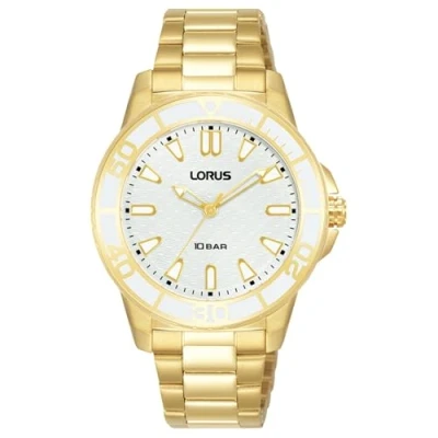 Immagine di Lorus Orologio analogico al quarzo da donna con bracciale in metallo, Oro RG256VX9
