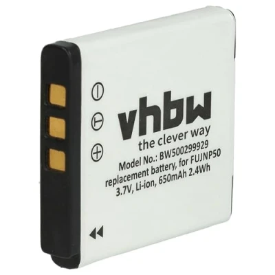 Immagine di vhbw batteria compatibile con Fujifilm Finepix F800 EXR, F80EXR, F80 F850 F900 EXR fotocamera digitale DSLR (650mAh, 3,6V, Li Ion)