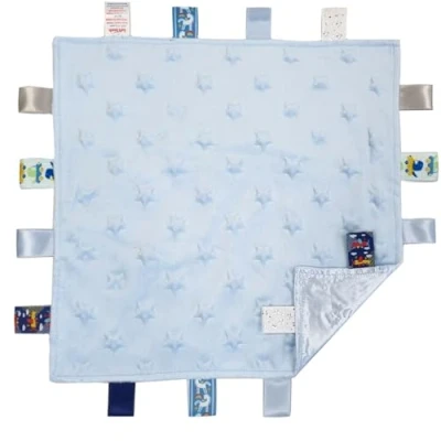 Immagine di Bébé Garçons Filles doux au toucher en velours Tag Doudou, et satiné Bc15 BC16 Bc17