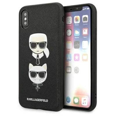 Immagine di Karl Lagerfeld KLHCI65SAKICKCBK Custodia rigida per iPhone XS Max, colore: Nero