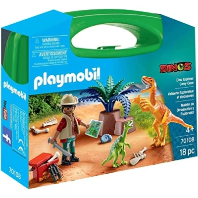 Immagine di Playmobil Carriyng Case Large Dinosauri, Multicolore, 70108