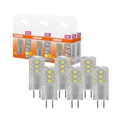 Immagine di OSRAM LED Star pin 35, lampada per base GY6.35, bianco caldo (2700K), 320 lumen, sostituzione lampadine convenzionali 35W, confezione da 6