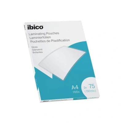 Immagine di Ibico Basics Buste per plastificazione, formato A4, confezione da 100 pezzi Leggero A4