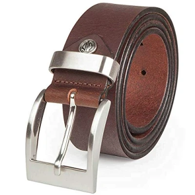 Immagine di Lindenmann Genuine Leather Belt Men/Belts for Men, Farbe/Color:marrone, Size US/EU:Waist 43.5 XL EU 110 cm