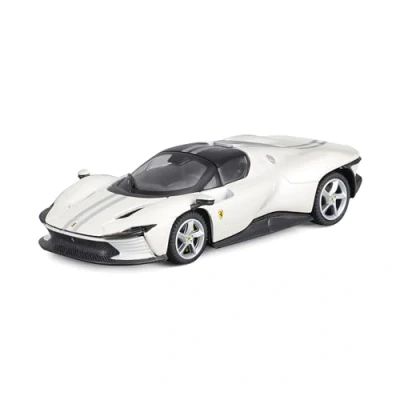 Immagine di Bburago Ferrari Daytona SP3: modellino auto in scala 1:43, Signature Edition, custodia rigida, 10 cm, bianco (18 36914)