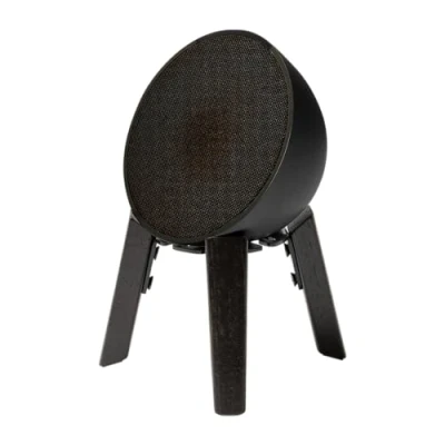 Immagine di shinar legno supporto per altoparlanti compatibile con HomePod Mini e da tavolo Ech0 Pop (Nero)