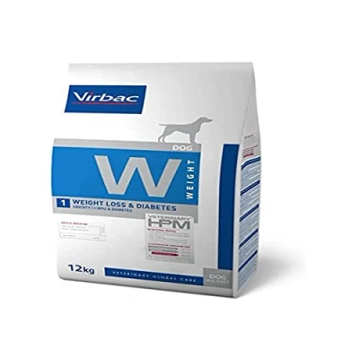 Immagine di Virbac Veterinary HPM Dog Weight Loss &amp; Diabetes W1 Crocchette per cane Set %: 2 x 12 kg