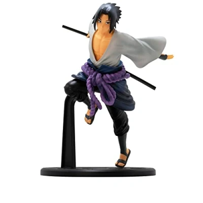 Immagine di Naruto Shippuden Action Figure Sasuke 1:10 Scale Stampato in PVC, confezione regalo.