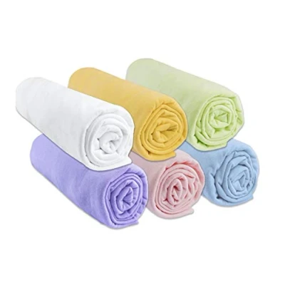 Immagine di Set di 3 lenzuola con angoli, 60 x 120 cm, per lettino, culla, lettini in bambù anallergico anice bianco cielo estensibile sonno sano Marca Easy Dort Oeko Tex Made Europa