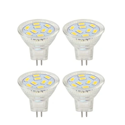 Immagine di HRYSPN MR11 GU4.0 Lampadine LED, 2W (Pari alle Alogene da 20W), GU4 Base Lampada 200lm, 12V AC/DC, Luce Bianca Calda 3000 K, (4 Pezzi)