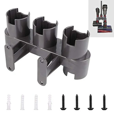 Immagine di ABClife Docks Station Accessory Supporti Compatibili per Aspirapolvere Dyson V11, V10, V8, V7, Supporto da Parete Attachment Organizer Holder(Grigio, con pacchetto parti)