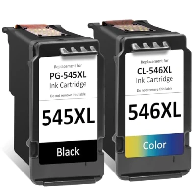 Immagine di 545 546 xl Cartucce d&#039;inchiostro,ColoWorld Rigenerata Cartuccia PG CL per Canon Pixma MX490 MX495 iP2850 iP2840 TS3150 TR4550 MG2550S Stampante (1 Nero, 1 Colore)