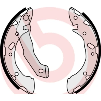 Immagine di BREMBO S 30 503 Ganasce freno 180 32 con leva a mano