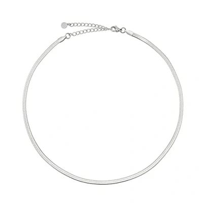 Immagine di GD GOOD.designs EST. 2015 catena a serpente da donna collana piatta senza pendente in argento, oro, oro rosa I (3 cm di larghezza)
