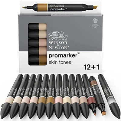 Immagine di Winsor &amp; Newton Set 12+1 Blender Promarker Tinta Carne