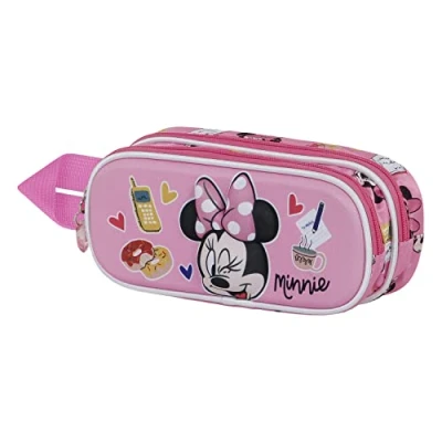 Immagine di Karactermania Minnie Mouse WINK 3D Double Astuccio per bambini, Taglia: One Size, Rosa
