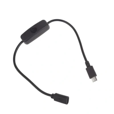 Immagine di XAGMODSHN cavo micro USB con interruttore a pulsante di accensione 501 Comodo prolunga per e altro