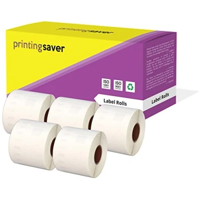Immagine di Printing Saver 5x 99014 54 x 101 mm Compatibili Rotoli Etichette adesive (220 Etichette/Rotolo) per Dymo LabelWriter 310 320 330 4XL 400 450 Turbo/Twin Turbo/Duo &amp; SLP etichettatrici
