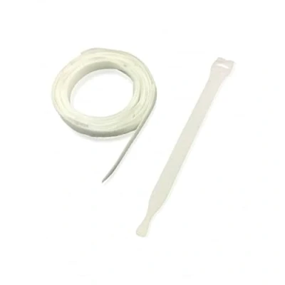 Immagine di VELCRO® Brand Fascette stringicavo a doppio lato, 20 mm x 200 mm, colore bianco, 10 pezzi