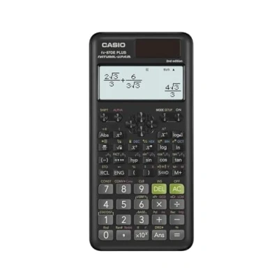 Immagine di Casio FX 87DEPLUS 2 Calcolatrice tecnica scientifica Nero Display (cifre): 12 A energia solare, batteria (L x P) 77 11 162 mm