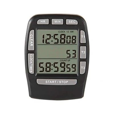 Immagine di timer da cucina Runleader, forno, con display digitale conto alla rovescia/conteggio rovescia magnetico (RL KT001 BLACK)