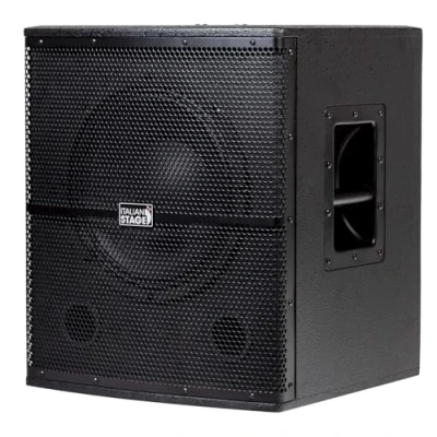 Immagine di PROEL Italian Stage IS S112A Subwoofer Attivo da 700w In classe AB con cono 12&quot; a 2 canali Out, per locali feste spettacoli DJ, Nero