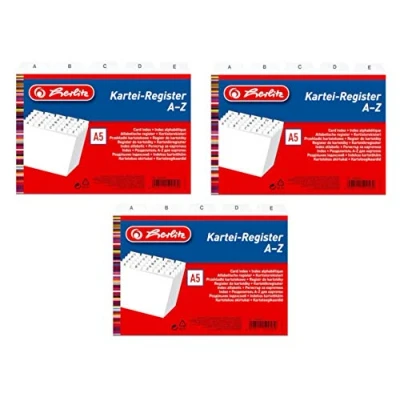 Immagine di Herlitz 1500560 Registro di carte in PP A5, bianco (3 x DIN A5)