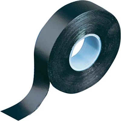Immagine di Gocableties nastro autoamalgamante nero, 19 mm x 10 m, in gomma impermeabile per la riparazione di cavi e tubi, sigillatura giunti collegamenti elettrici isolanti, 1 rotolo