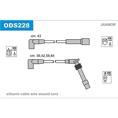 Immagine di JANMOR ODS228 Kit Cavi Accensione OPEL: Astra F CC