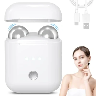 Immagine di MicroCurrent Face Lifter, Massaggiatore viso elettrico lifting e Collo Per La Cura Della di Bellezza, massaggio dispositivo con 3 modalità intensità, Massager Ricaricabile USB portatile