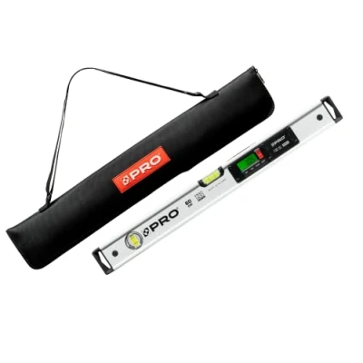 Immagine di PRO900 Livella Digitale 60cm con 2 display LCD e coperchio Elettronica memoria dei valori misurati per un massimo di 19 risultati Classe protezione IP65 Colore Bianco