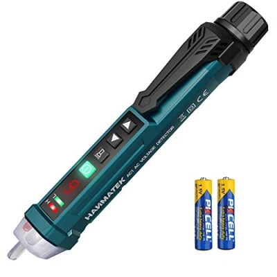 Immagine di Rilevatore di tensione senza contatto, HANMATEK AC1 Sensibilità Regolabile/Display LCD/LED Torcia elettrica/Doppia portata 12 V/48 V 1000
