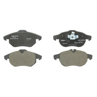 Immagine di DELPHI LP1723 Kit pastiglie freno Predisposto per contatto segnalazione usura con lamierino anticigolío senza accessori OPEL: Vectra C Caravan