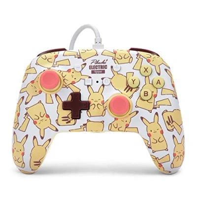 Immagine di PowerA Controller cablato avanzato per Nintendo Switch Blush Pikachu