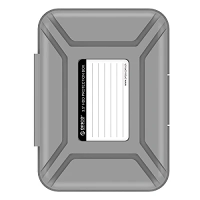 Immagine di ORICO Custodia Protettiva/Custodia Rigida Portatile da 3,5 Pollici per Hard Disk (HDD) SSD (PHX35) Grigio