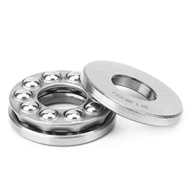 Immagine di 5pcs 51201 cuscinetto assiale a sfere assiale, acciaio per cuscinetti di alta precisione basso rumore colonna singola pressione spinta accessorio industriale, diametro interno 12mm est