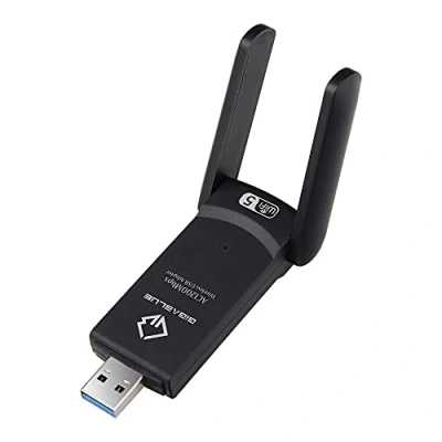 Immagine di GigaBlue Ultra 1200 Mbps W LAN 2.4 &amp; 5 GHz USB 3.0 WiFi Dual Band Adapter + 2 x dBi High Speed 802.11ac Adattatore di Rete Ricevitore per Windows/Mac OS/Linux