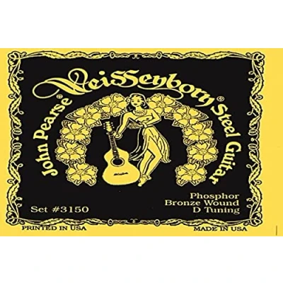 Immagine di John Pearse® Strings »3150 D TUNING Weissenborn® Steel GUITAR PHOSPHOR BRONZE« Corde per Chitarra Acustica 017/068
