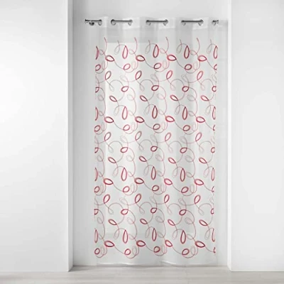 Immagine di Douceur d&#039;Intérieur, Tenda con occhielli, in voile, 140 x 240 cm, colore: Rosso sabbiato