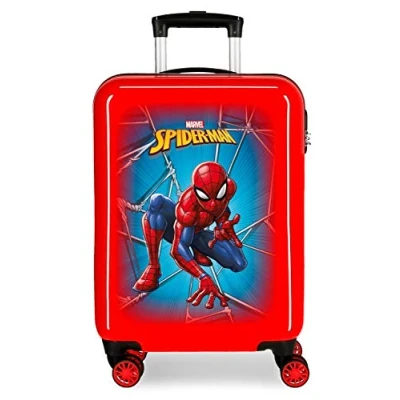 Immagine di Marvel Spiderman Black Trolley cabina Rosso 37x55x20 cms Rigida ABS Chiusura a combinazione numerica 34L 2,6Kgs 4 doppie ruote Bagaglio mano