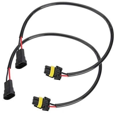 Immagine di Adattatore H11 Ebtools 2 Pezzi 9006 Prese Per Cavo Conversione Luce Antinebbia Fari, Di Prolunga Fari O Fendinebbia, Abs Adatto Conector Para Bombi