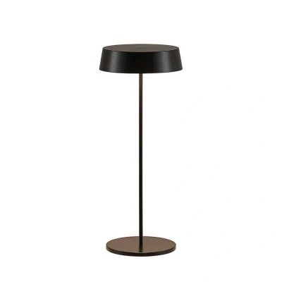 Immagine di Lucande Lampada da tavolo ricaricabile a LED Tibia, nero, alluminio, USB,