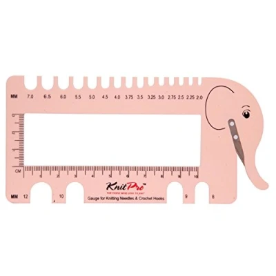Immagine di KnitPro ago e uncinetto View Sizer con filo cutter,, plastica, Blush, 30 x 35 cm