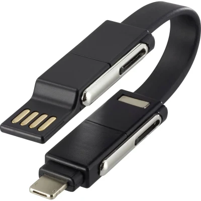 Immagine di Renkforce USB Cavo adattatore [1x Spina A 2.0, C® 1x Dock Lightning Apple, C®, Micro USB]