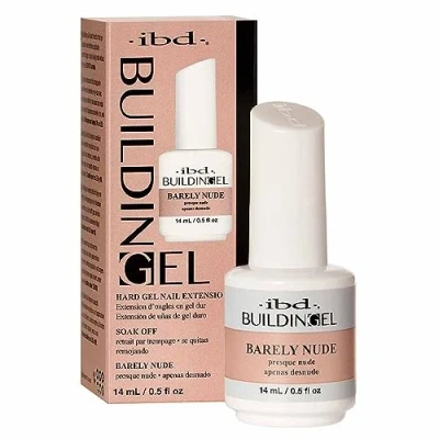 Immagine di IBD Building Gel Barely Nude, confezione da 1 (14 ml) Made in USA rigenerante LED/UV 2 per unghie