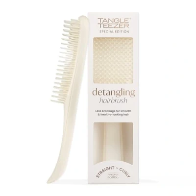 Immagine di Tangle Teezer Ultimate Detangler Spazzola districante per tutti i tipi di capelli, bagnati e asciutti, denti a due strati riducono la rottura ed eliminano nodi, crema in porcellana, finitura opaca