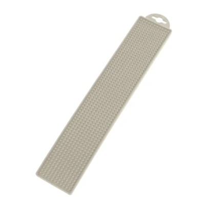 Immagine di WENKO tappetino scolapiatti mod. Slim pratico da cucina in plastica TPR resistente al calore lavabile lavastoviglie beige 42 x 1 8 cm per